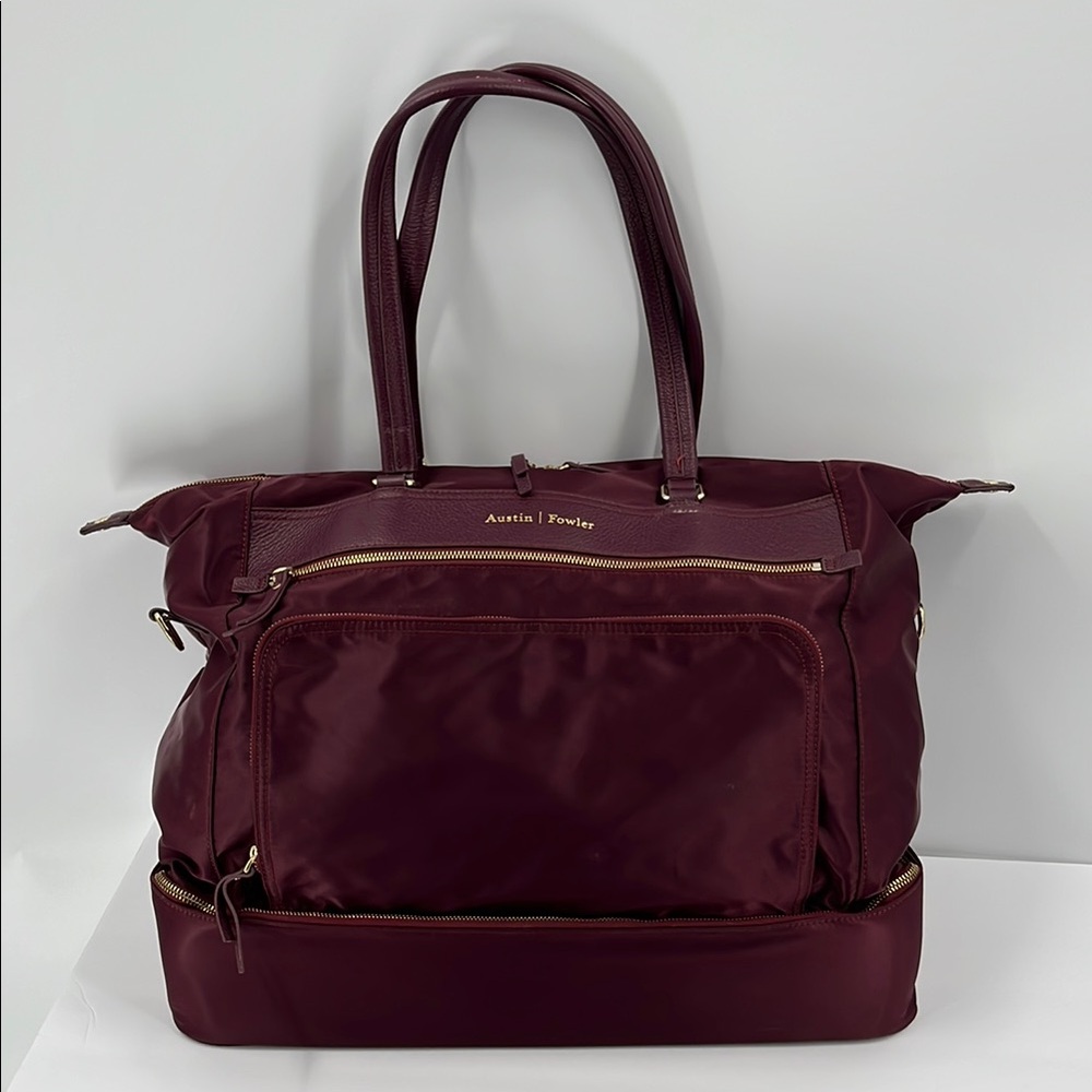 The Austin | Fowler Briggs Weekender Bag in Mulberry TRAVEL BAG